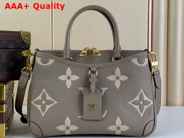 Louis Vuitton Trianon PM Tote Tourterelle Creme Beige Monogram Empreinte Leather M46585 Replica