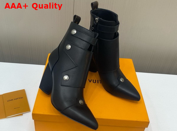 Louis Vuitton Trinity Ankle Boot in Black Calf Leather Replica