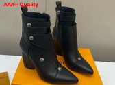 Louis Vuitton Trinity Ankle Boot in Black Calf Leather Replica