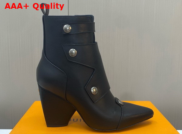 Louis Vuitton Trinity Ankle Boot in Black Calf Leather Replica