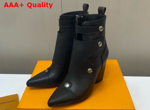 Louis Vuitton Trinity Ankle Boot in Black Calf Leather Replica