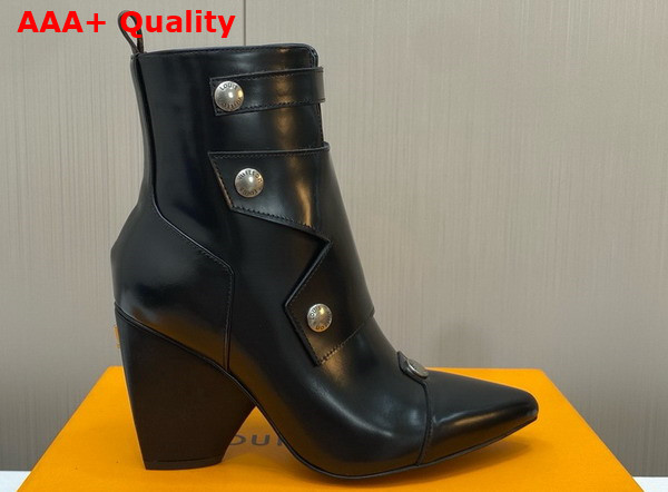 Louis Vuitton Trinity Ankle Boot in Black Glazed Calf Leather 1AD1TF Replica