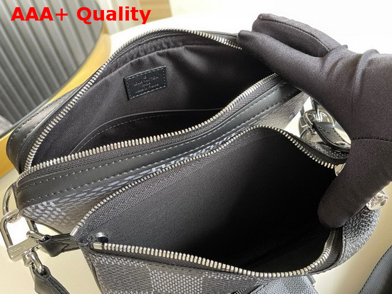 Louis Vuitton Trio Messenger Bag in Giant Damier Graphite Canvas Replica