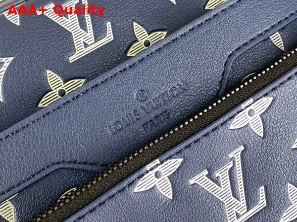 Louis Vuitton Trio Messenger in Navy Blue Monogram Shadow Calf Letaher M24753 Replica