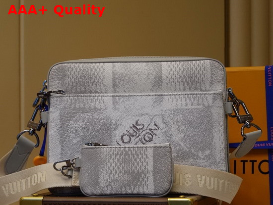 Louis Vuitton Trio Messenger in Stone Gray Damier Salt Canvas N50068 Replica