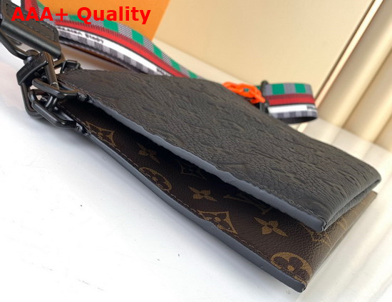 Louis Vuitton Trio Pouch Monogram Coated Canvas and Black Taurillon Monogram Leather M59681 Replica