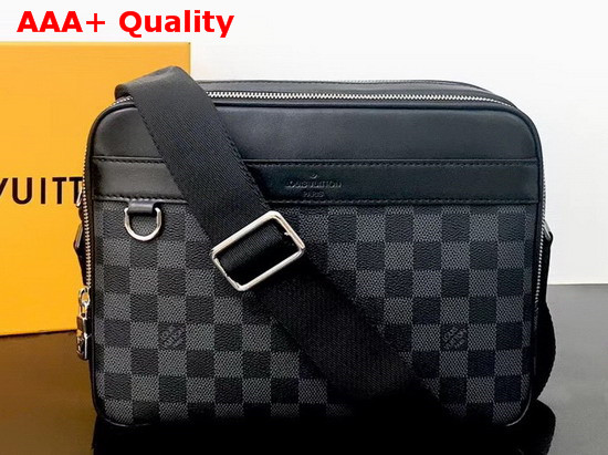 Louis Vuitton Trocadero Messenger NM PM Damier Graphite Coated Canvas N40087 Replica