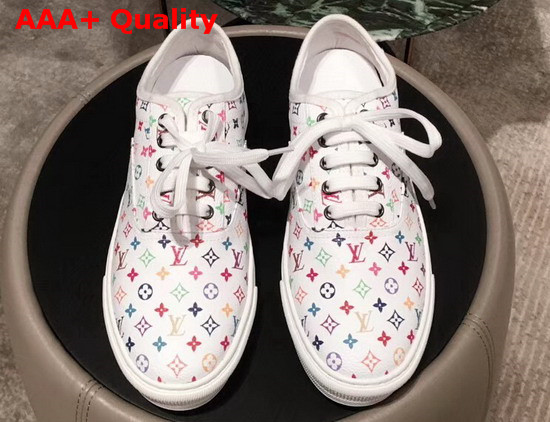 Louis Vuitton Trocadero Richelieu Shoes in Multicolor Monogram Canvas Replica