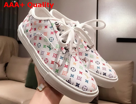 Louis Vuitton Trocadero Richelieu Shoes in Multicolor Monogram Canvas Replica