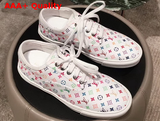 Louis Vuitton Trocadero Richelieu Shoes in Multicolor Monogram Canvas Replica