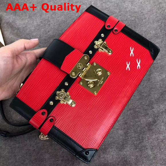 Louis Vuitton Trunk Clutch Red Epi Leather Replica