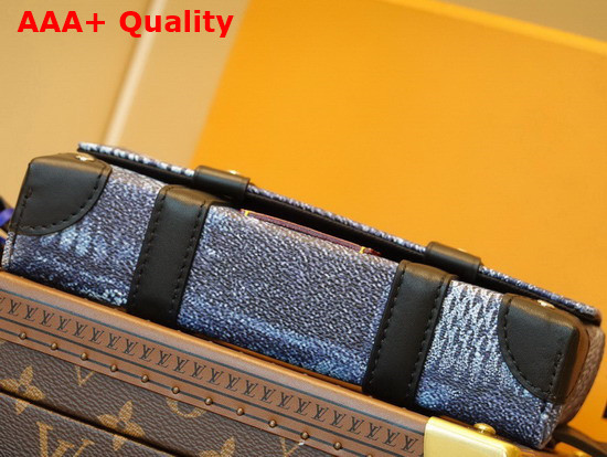 Louis Vuitton Trunk Sling Bag Ocean Blue Damier Salt Canvas N50061 Replica