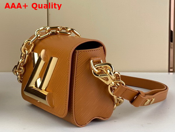 Louis Vuitton Twist Lock XL in Gold Miel Brown Epi Cowhide Leather M22297 Replica