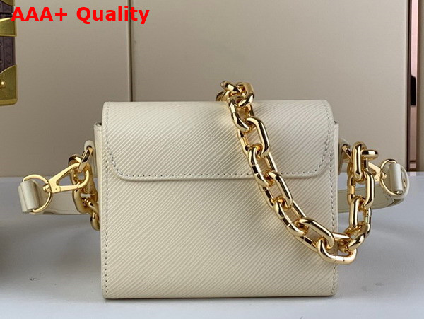 Louis Vuitton Twist Lock XL in Quartz White Epi Cowhide Leather Replica