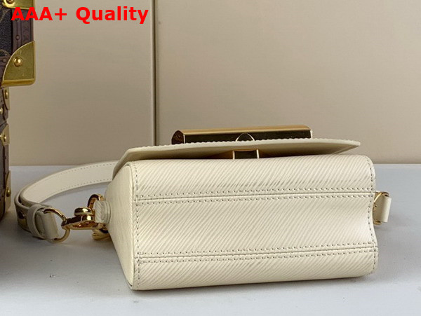 Louis Vuitton Twist Lock XL in Quartz White Epi Cowhide Leather Replica