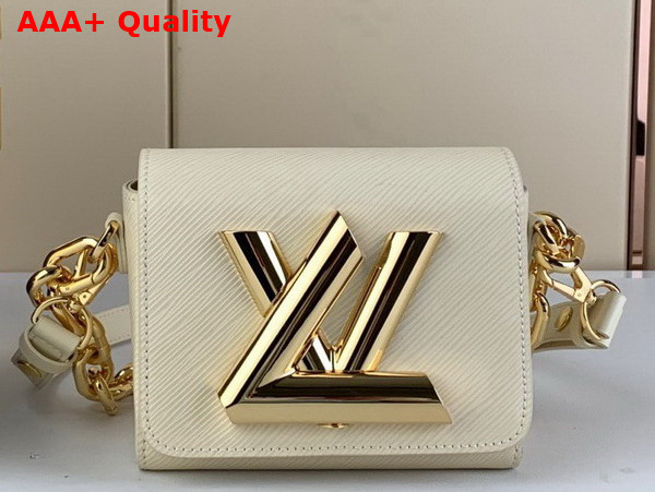 Louis Vuitton Twist Lock XL in Quartz White Epi Cowhide Leather Replica