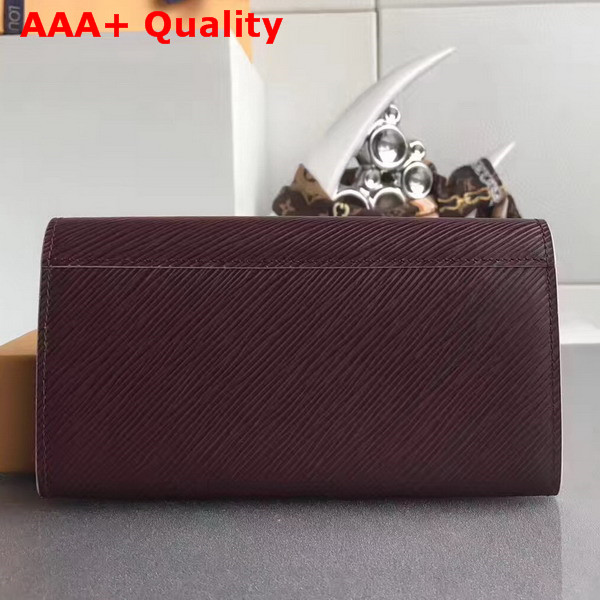 Louis Vuitton Ttwist Wallet Burgundy Epi Leather Replica