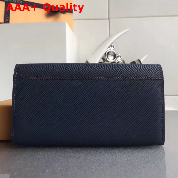 Louis Vuitton Ttwist Wallet Navy Blue Epi Leather Replica