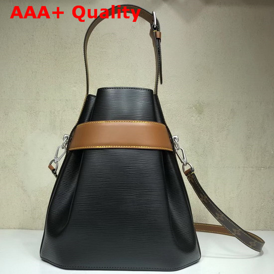 Louis Vuitton Twist Bucket Bag in Black Epi Leather Replica