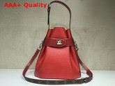 Louis Vuitton Twist Bucket Bag in Red Epi Leather Replica