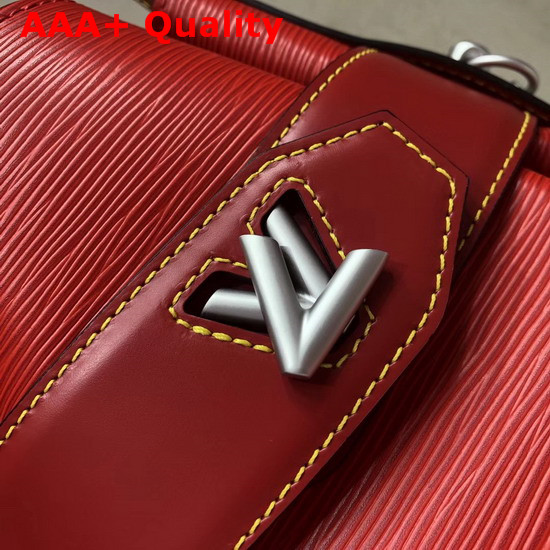 Louis Vuitton Twist Bucket Bag in Red Epi Leather Replica