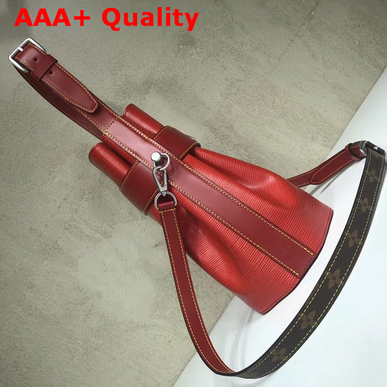 Louis Vuitton Twist Bucket Bag in Red Epi Leather Replica