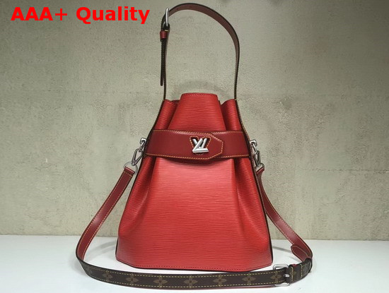 Louis Vuitton Twist Bucket Bag in Red Epi Leather Replica