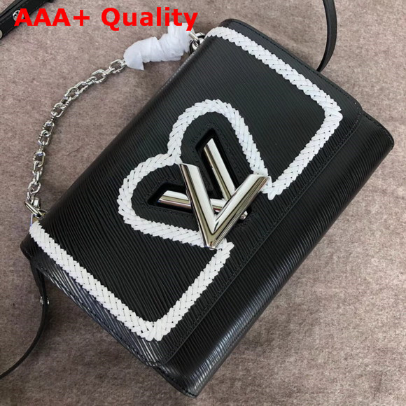 Louis Vuitton Twist MM Black Epi Leather with Braided Detail Replica