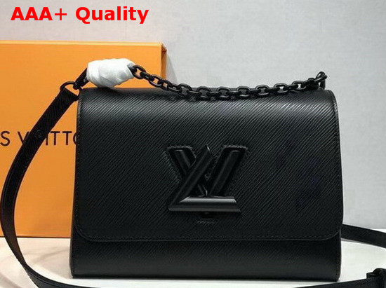 Louis Vuitton Twist MM Black Epi Leather with Matte Black Hardware M53236 Replica