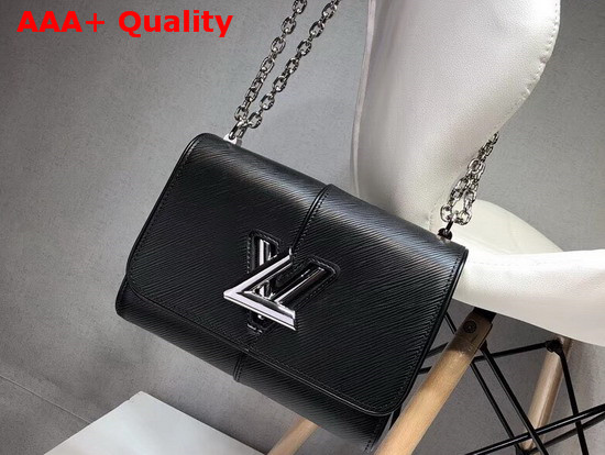 Louis Vuitton Twist MM Black Patchwork Epi Leather Replica