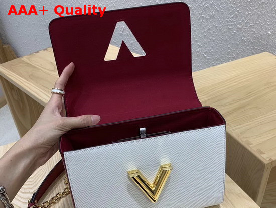 Louis Vuitton Twist MM Blanc Epi Leather M53596 Replica