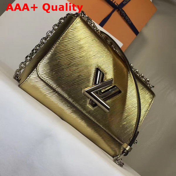 Louis Vuitton Twist MM Gold Epi Leather Replica