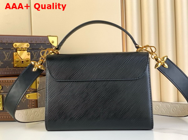 Louis Vuitton Twist MM Handbag in Black Epi Grained Leather M25360 Replica