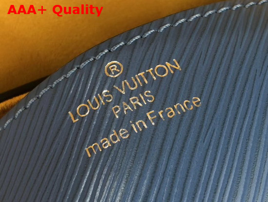 Louis Vuitton Twist MM Handbag in Blue Epi Leather with a Braided Handle and Removable LV Initials Charm M53922 Replica