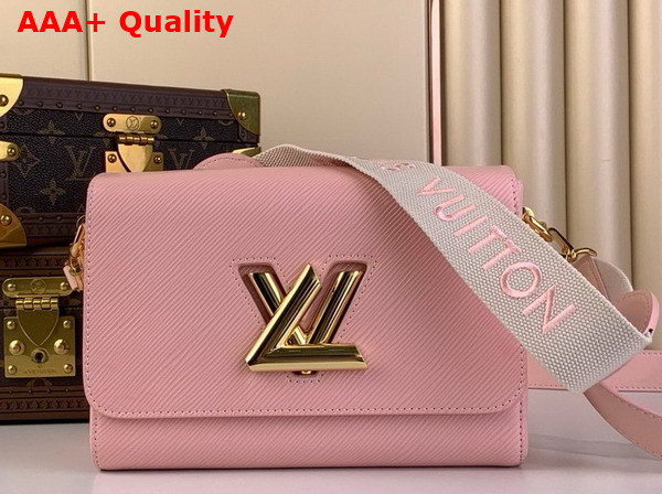 Louis Vuitton Twist MM Handbag in Jasmine Pink Epi Leather Replica