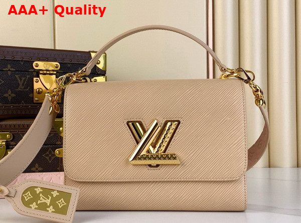 Louis Vuitton Twist MM Handbag in Macchiato Epi Grained Leather M25361 Replica