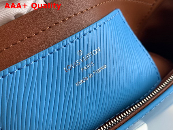 Louis Vuitton Twist MM Handbag in Sky Blue Epi Leather Replica