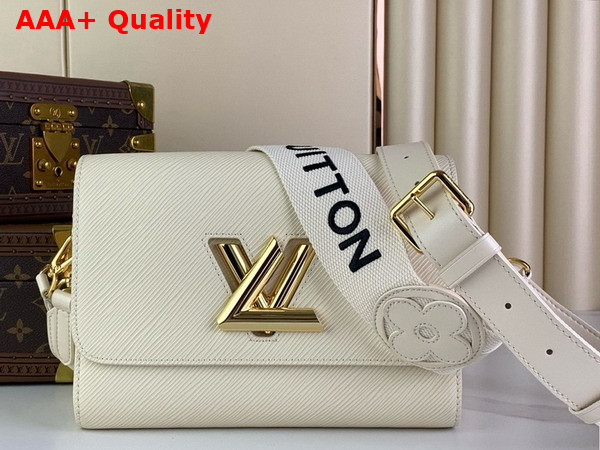 Louis Vuitton Twist MM Handbag in White Epi Leather Replica