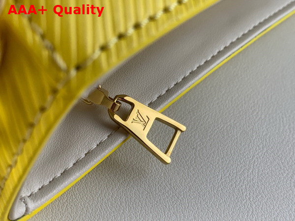 Louis Vuitton Twist MM Handbag in Yellow Epi Leather Replica