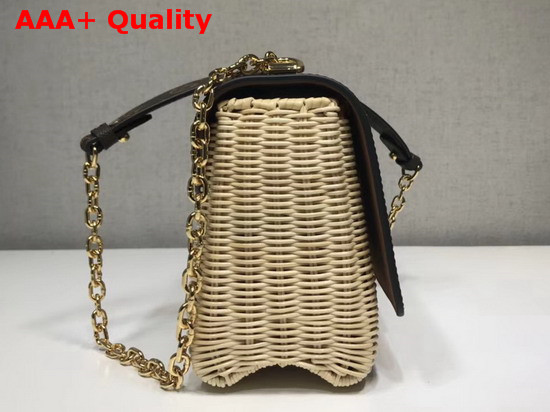 Louis Vuitton Twist MM Monogram Canvas and Wicker Replica