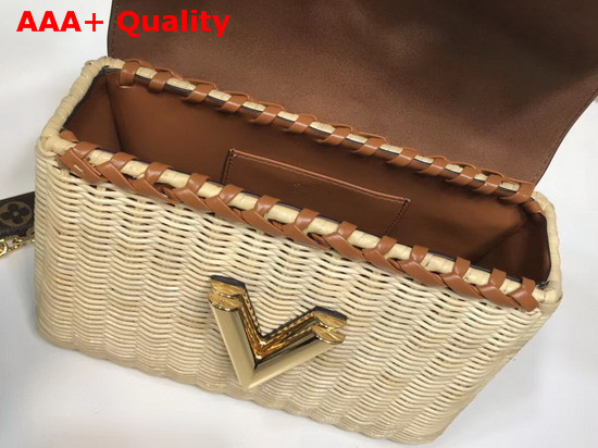 Louis Vuitton Twist MM Monogram Canvas and Wicker Replica