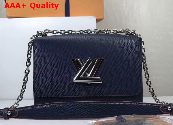 Louis Vuitton Twist MM Navy Blue EPI Leather Replica