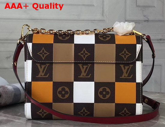 Louis Vuitton Twist MM Patchwork Leather and Monogram Canvas Replica