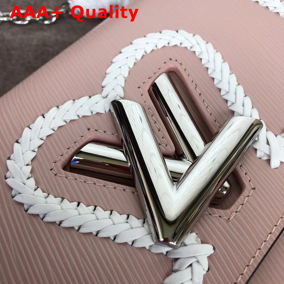 Louis Vuitton Twist MM Pink Epi Leather with Braided Detail Replica