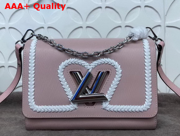 Louis Vuitton Twist MM Pink Epi Leather with Braided Detail Replica