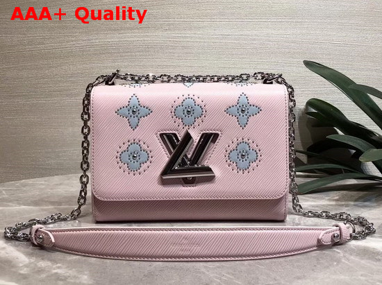 Louis Vuitton Twist MM Pink Printed and Studded Epi Leather M52131 Replica