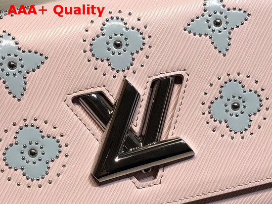 Louis Vuitton Twist MM Pink Printed and Studded Epi Leather M52131 Replica