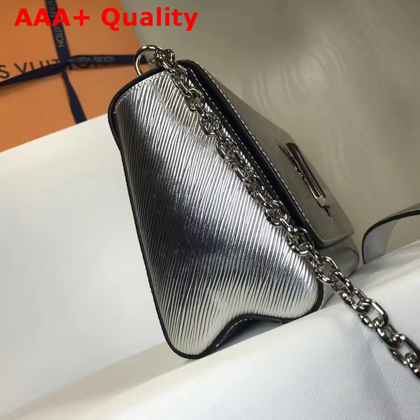 Louis Vuitton Twist MM Silver Epi Leather Replica