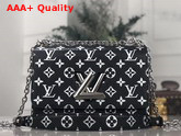 Louis Vuitton Twist MM in Black Monogram Python Skin Replica