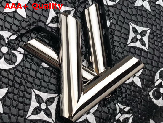 Louis Vuitton Twist MM in Black Monogram Python Skin Replica